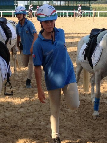 Prima di tutto lo stretching degli azzurri